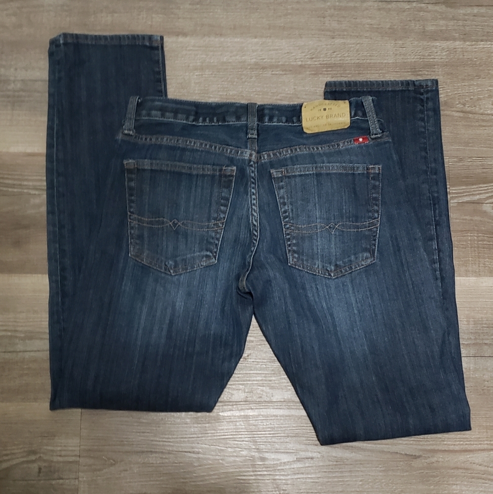 Lucky Brand Men's Slim Straight Jeans - Deep Indigo